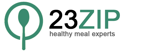 A black and white logo of 2 3 z healthy meal co.